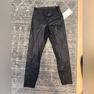 Black Shiny High Rise Align Leggings
